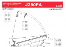 Grúas torre con pluma rotativa Jaso J280PA24.2R