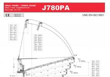 Grúas torre con pluma rotativa Jaso J780PA.60