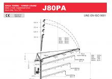 Grúas torre con rotación superior Jaso J80PA
