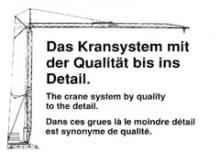 Grúas torre con rotación inferior König K 25 Hydro