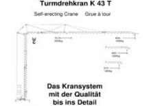 Grúas torre con rotación inferior König K 43 T (2,3m)