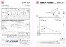 Grúas torre con rotación inferior Terex Peiner SMK 204-2,95 m