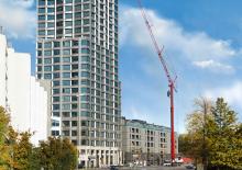 Grúas torre con rotación inferior  sobre vehículo Liebherr MK 140