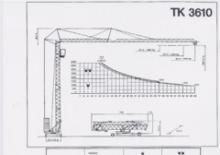 Grúas torre con rotación inferior KSD TK  3610 (2,5 m)