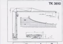 Grúas torre con rotación inferior KSD TK  3610 (2,5 m)