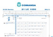 Grúas torre con rotación superior Comansa 21LC1050