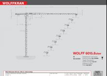 Grúas torre con rotación superior Wolffkran 6015.8 clear
