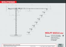 Grúas torre con rotación superior Wolffkran 6023.8 clear