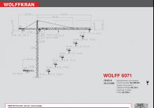 Grúas torre con rotación superior Wolffkran 6071 cross