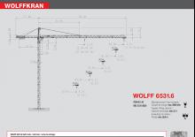 Grúas torre con rotación superior Wolffkran 6531.6 cross