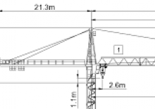 Grúas torre con rotación superior Wolffkran 7031 FL 6