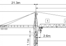 Grúas torre con rotación superior Wolffkran 7031 FL 6