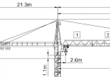 Grúas torre con rotación superior Wolffkran 7031 FL 6