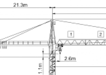 Grúas torre con rotación superior Wolffkran 7031 FL 6
