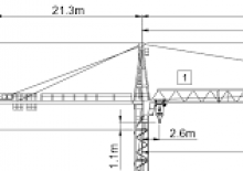 Grúas torre con rotación superior Wolffkran 7031 FL 6