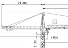Grúas torre con rotación superior Wolffkran 7031 FL 6