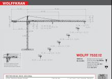 Grúas torre con rotación superior Wolffkran 7532.12 cross