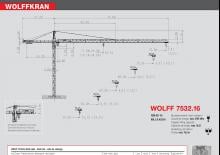 Grúas torre con rotación superior Wolffkran 7532.16 cross
