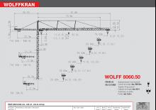 Grúas torre con rotación superior Wolffkran 8060.50 cross