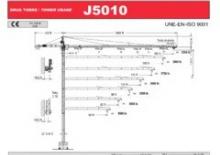 Grúas torre con rotación superior Jaso J5010