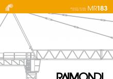 Grúas torre con rotación superior Raimondi MR 183-A