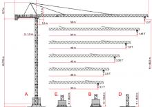 Grúas torre con rotación superior Raimondi MR 99-A