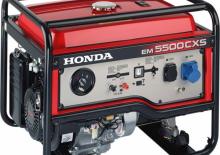 Grupos electrógenos, gasolina Honda EM 5500 CXS