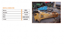 Martillos hidráulicos Omal HB 1300s