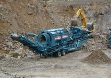 Plantas cribadoras móviles con tambor Powerscreen Trommel 720