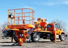 Plataformas telescópicas sobre camión Elliott Equipment H55F HiReach