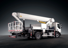 Plataformas telescópicas sobre camión Bronto Skylift S35EM