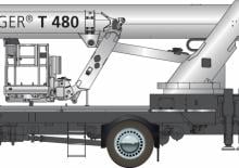 Plataformas telescópicas sobre camión Ruthmann T 480