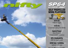 Plataformas articuladas de ruedas Niftylift SP 64 Hybrid
