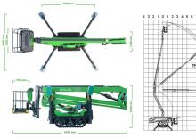 Plataformas articuladas de ruedas Avant Tecno Leguan 225
