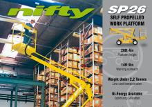 Plataformas articuladas de ruedas Niftylift SP 26