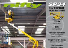 Plataformas articuladas de ruedas Niftylift SP 34 Narrow