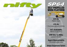 Plataformas articuladas de ruedas Niftylift SP 64