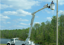 Plataformas elevadoras articuladas remolcables Altec AN60E