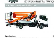 Plataformas elevadoras articuladas remolcables ISOLI PNT230