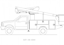 Plataformas elevadoras articuladas remolcables Versalift SST-36-NE