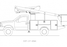 Plataformas elevadoras articuladas remolcables Versalift SST-37-ENH