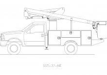 Plataformas elevadoras articuladas remolcables Versalift SST-37-NE