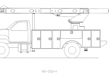 Plataformas elevadoras articuladas remolcables Versalift VO-252-REAR