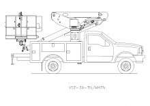 Plataformas elevadoras articuladas remolcables Versalift VST-39-TN