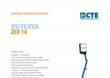 Plataformas elevadoras articuladas remolcables CTE Z 14