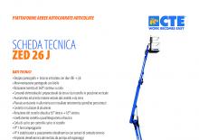Plataformas elevadoras articuladas remolcables CTE Z 26