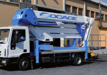 Plataformas elevadoras articuladas sobre camión Socage forSte 37 DJ Speed