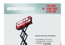Plataformas de tijeras de ruedas Manitou 78 SEC