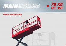 Plataformas de tijeras de ruedas Manitou 81 XE