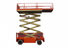Plataformas de tijeras de ruedas Holland-Lift HL-160 E24
